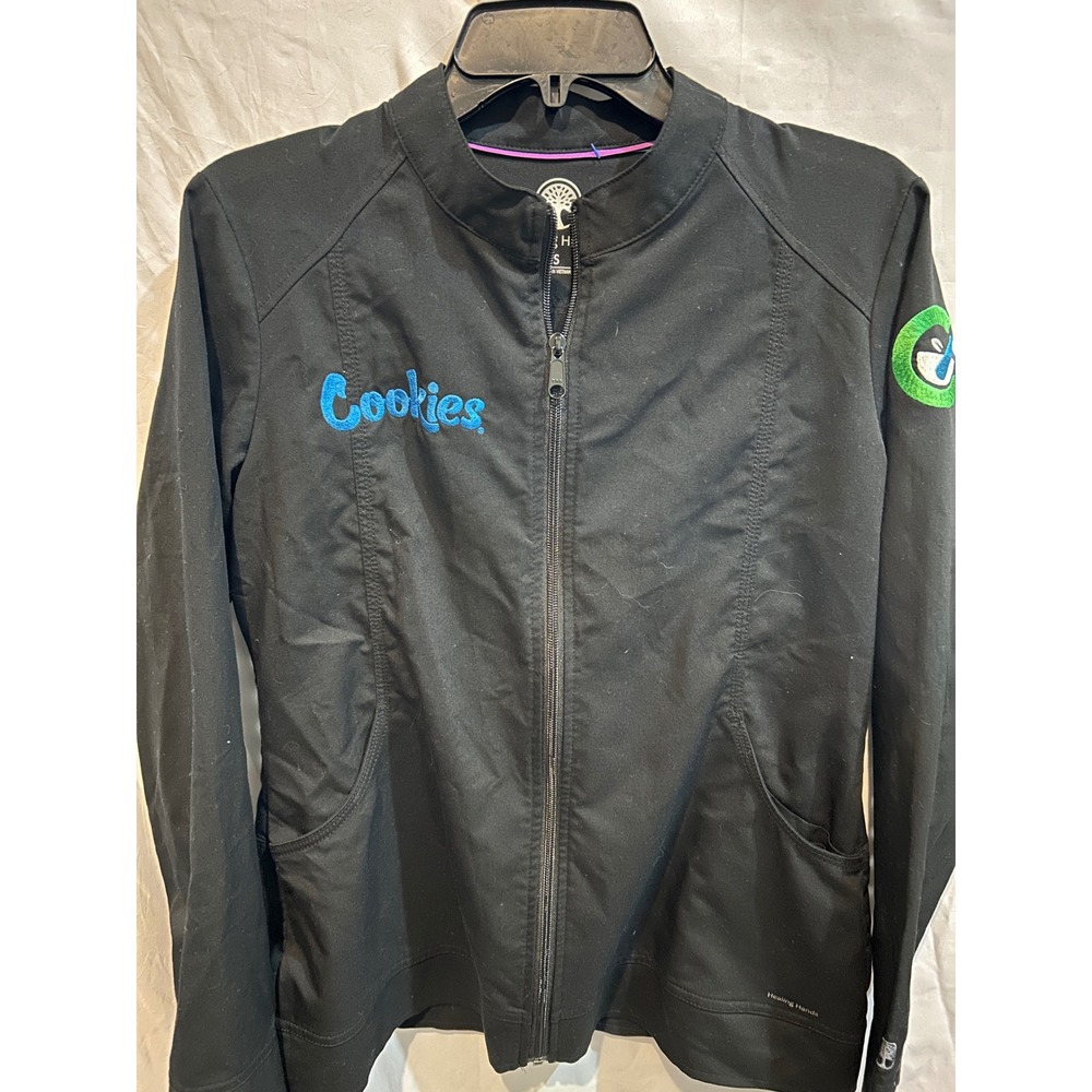 Cookies SF Embroidered Zip Up Jacket Black Size S